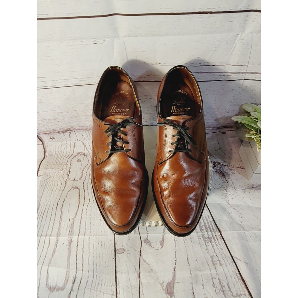 Vintage Hanover Imperial Style #2425 Mens Leather Oxford Derby Shoes Size 13D.